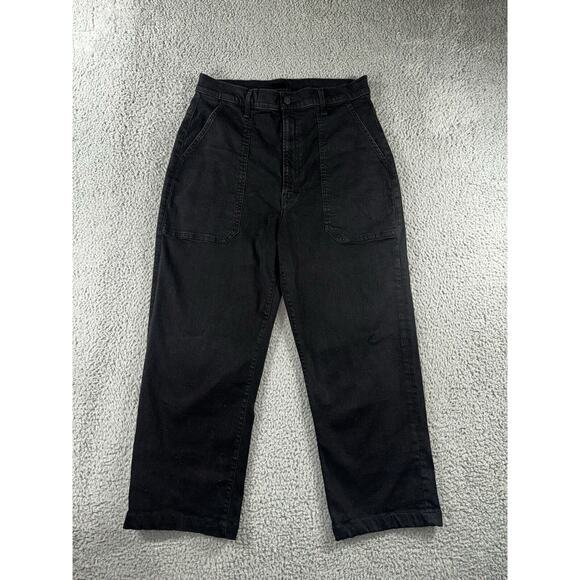 Mother Jeans Women 33‎ The Wrapper Patch Springy Ankle Not Guilty Wash